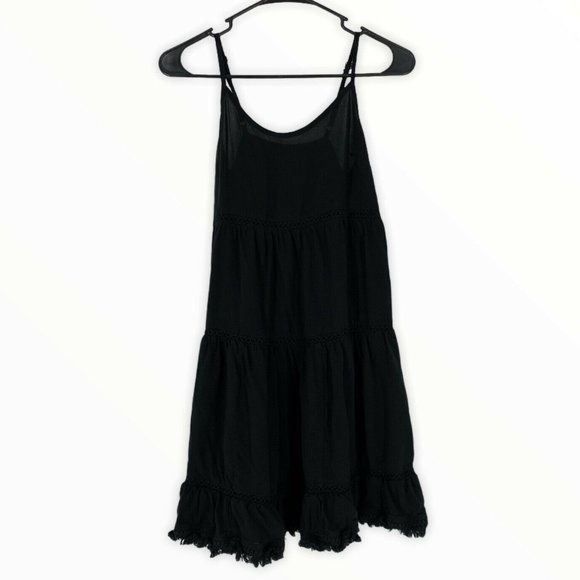Mossimo Black Sleeveless Ruffle Babydoll Dress - Picture 2 of 8